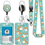 Giancomics Cute Corgi Lanyards for Id Badges, ID Badge Holder by Giancomics