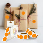 Orange 1 Inch Round Color Coding Labels - Image 6