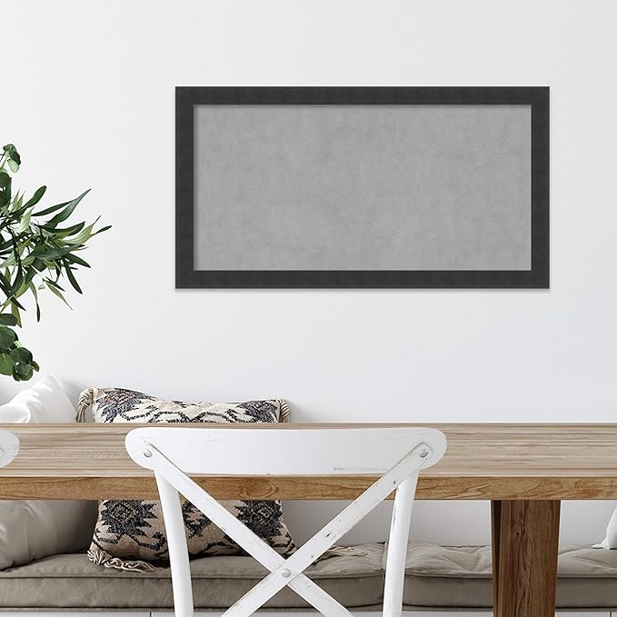 Amanti Art Black Framed Magnetic Board 14x26 Small Vision Board - Image 5