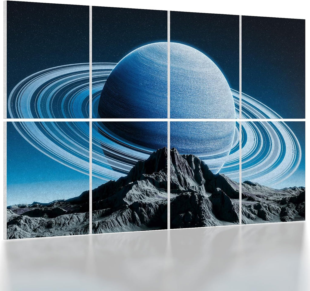 UMIACOUSTICS 8 Pcs 0.7Inch Thick Art Acoustic Panels, Total 47.2” x 31.5”