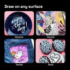 ARTISTRO 12 White Paint Pens for Glass Marking, Rock Painting, Scrapbooking - Image 4