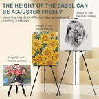 AROIC 8 Pack Painting Display Easel Stand Portable Adjustable Metal Tripod - Image 6