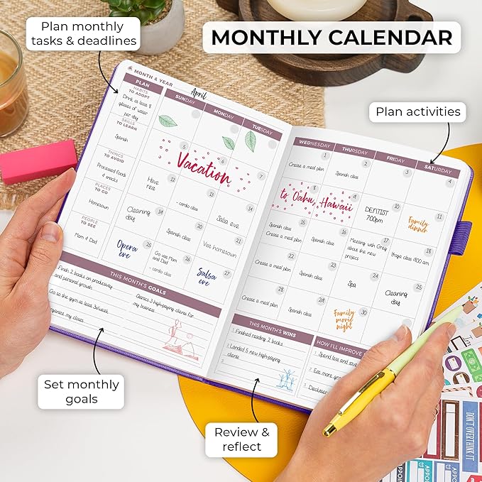 Clever Fox Planner 2nd Edition – Colorful Weekly & Monthly Goal Planner - Image 4