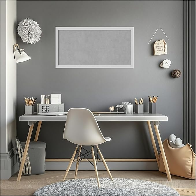 Amanti Art Silver Framed Magnetic Board 13x25 Small Vision Board - Image 7
