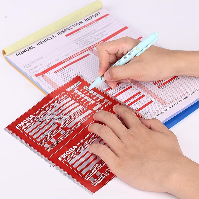15-Pack Annual Vehicle Inspection Report Form, 3-Ply Carbonless Form and - Image 6