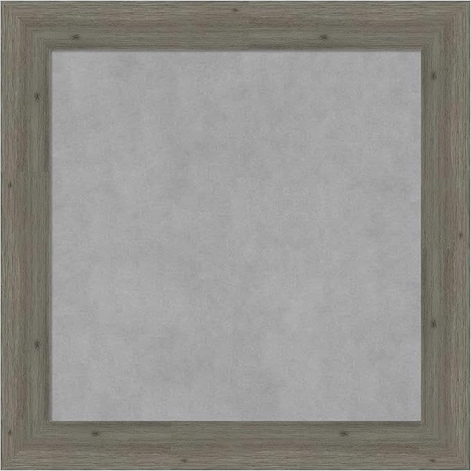 Amanti Art Grey Framed Magnetic Board 25x25 Medium Vision Board by AmantiArt