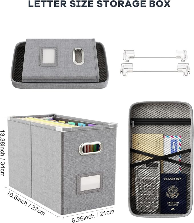 Oterri Hanging Filing File Box - Image 2