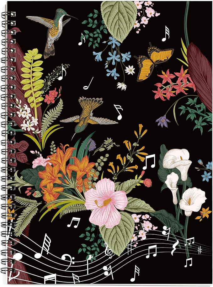MAXCURY Blank Sheet Music Composition Manuscript Staff Paper Art Music Notebook by MAXCURY
