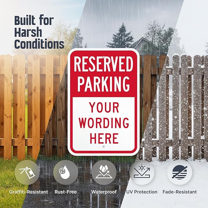 SmartSign Custom Reserved Parking Sign - Image 3