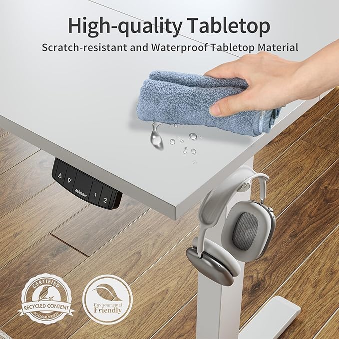 Agilestic Electric Standing Desk, 48 x 24 Inches Height Adjustable Desk - Image 5