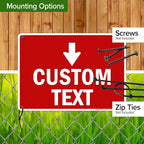 Custom Arrow, Custom Directional Sign, Down Arrow, 10x14 Inches, Rust Free .040 - Image 5