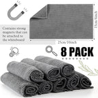 Fanfanwin 8 Pcs Magnetic Microfiber Cleaning Cloth Dry Erasers - Image 2
