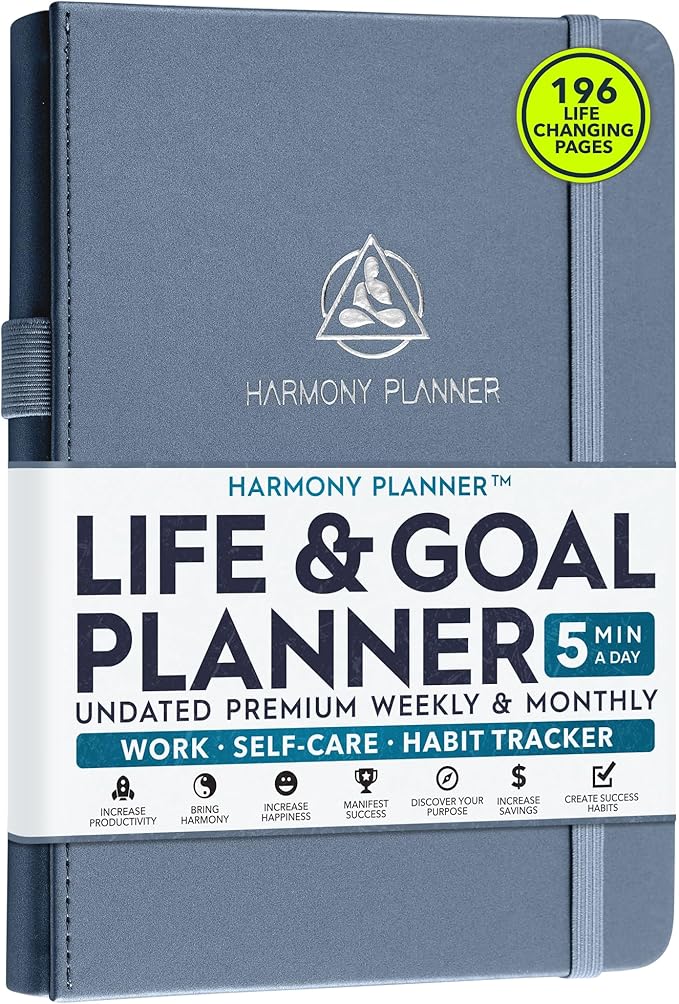 Life & Goal Planner – Undated Daily, Weekly & Monthly Organizer by FreedomMastery