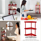 Sezanrpt 3 Tier Acrylic Corner Shelf Organizer Storage 9.5x9.5x15.7 Inch - Image 6