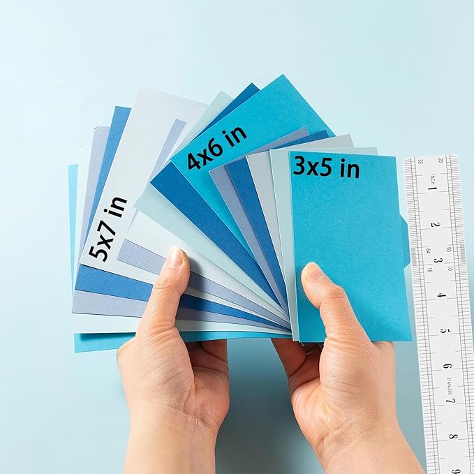 50 Sheets Small Colored Cardstock Paper 5 Colors, 250 GSM Heavy Card Stock - Image 6
