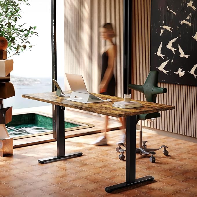 HUANUO 63 x 28 inch Electric Standing Desk Adjustable Height, 4 Memory Height - Image 2