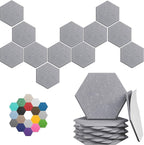 Hexagonal Acoustic Panels-12 Pack High-Density Sound Absorbing Panels by UNECHOACOUSTIC