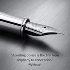 Webson Gill ‘The Weaver’ Black Luxury Executive Fountain Pen, Polished Lacquer - Image 4
