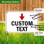 Custom Arrow, Custom Directional Sign, Down Arrow, 12x18 Inches, 55 mil thick - Image 5