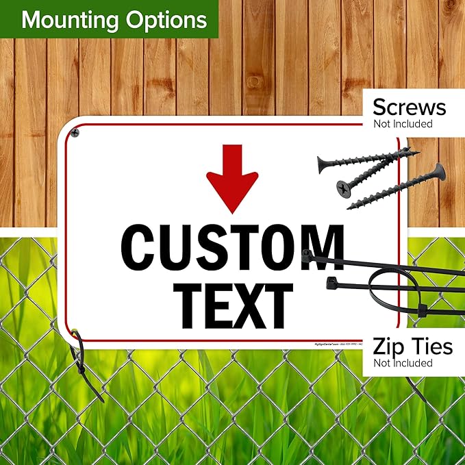 Custom Arrow, Custom Directional Sign, Down Arrow, 12x18 Inches, 55 mil thick - Image 5