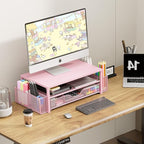 OPNICE Desk Organizers and Accessories, 2-Tier Computer Monitor Stand Riser - Image 5
