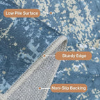 GENIMO Washable Area Rugs for Living Room, 8x10 Modern Non Slip Rugs, Low Pile - Image 7