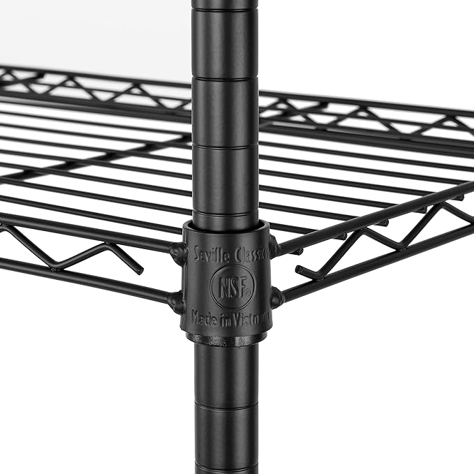 Seville Classics UltraDurable Heavy Duty NSF Solid Steel Wire Rack Storage Unit - Image 6