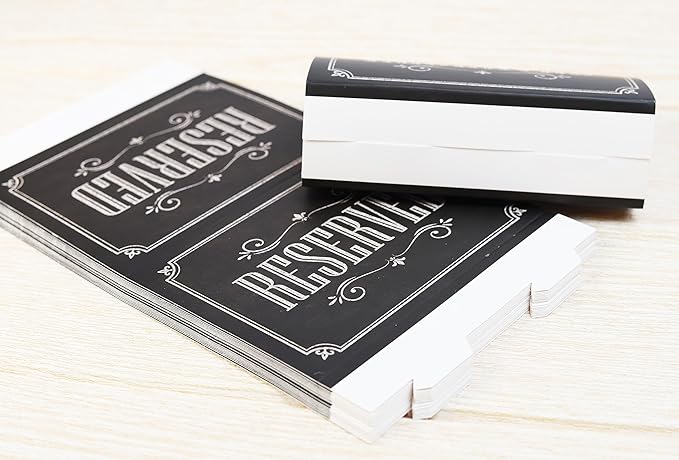 20 Pack Rustic Reserved Table Sign - Image 5