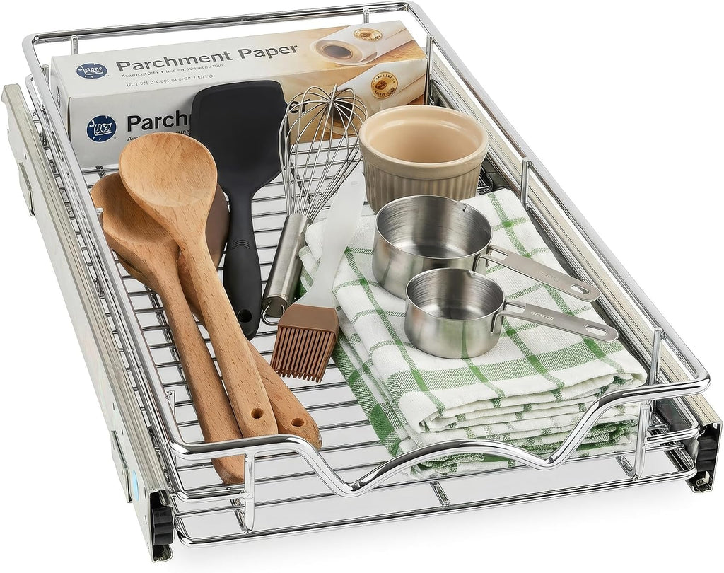 HOLDN’ STORAGE Pull Out Cabinet Organizer, Heavy Duty Caddy w/Lifetime Limited