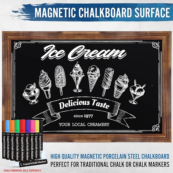 HBCY Creations Rustic Magnetic Wall Chalkboards - Image 5