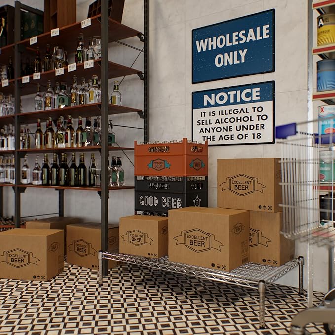Regal Altair 24" Deep x 42" Wide x 8" Height Wire Shelving Kit | 1-Tier | NSF - Image 7