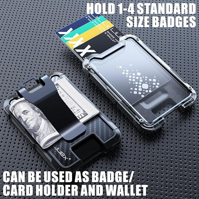 LIUGX Carbon Fiber Badge Holder, ID Card Holder - Image 4