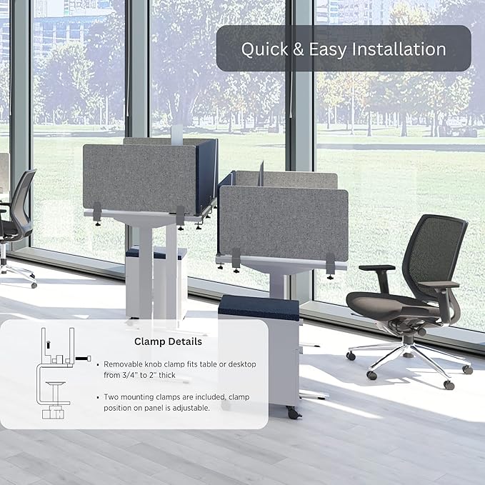 Sound Absorbing Panel Privacy Shield - Image 6