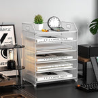 6 Tier Desk Organizer, Heavy-Duty Thick Metal Letter Tray Organizer, Large - Image 7