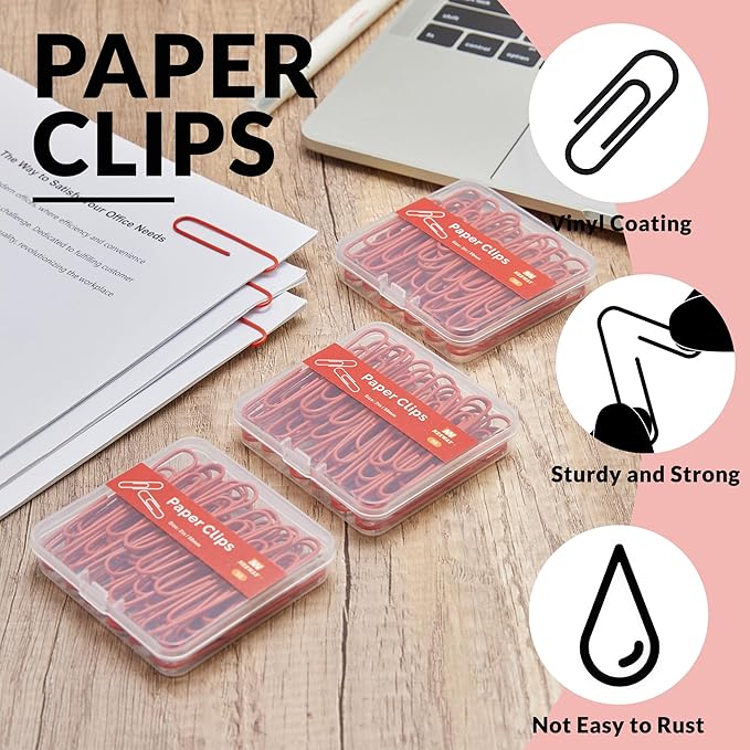 NEEWAY Colorful Large Paper Clips, 2 Inch Jumbo Paper Clips, 3 Pack of 50 - Image 4