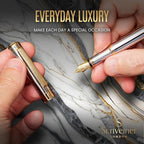 Scriveiner Silver Chrome Fountain Pen - Image 7
