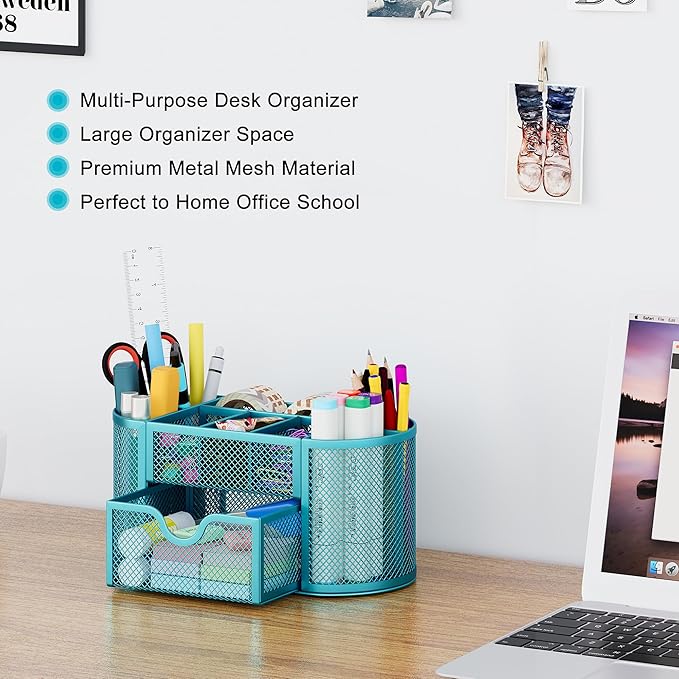 EasyPAG Mesh Pen Holder Desk Organizer - Image 3