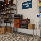 Regal Altair 18" Deep x 48" Wide x 14" Height Wire Shelving Kit | 1-Tier | NSF - Image 2