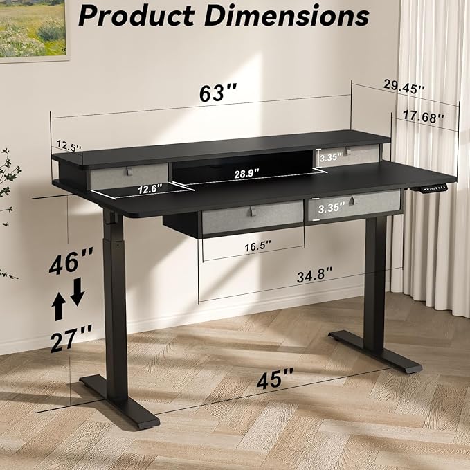FiCiHi Adjustable Height Standing Desk - Image 3