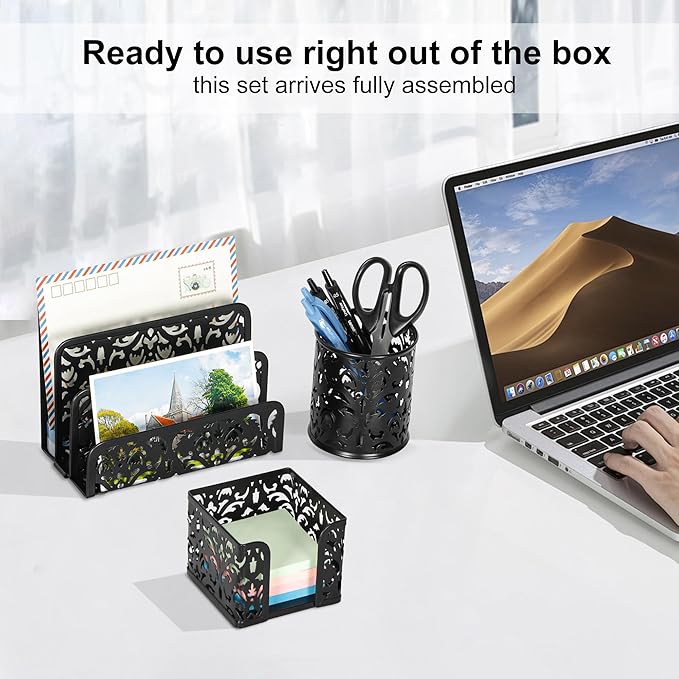 EasyPAG Desk Organizers and Accessories 3 Pieces Office Organizer Set - Image 6
