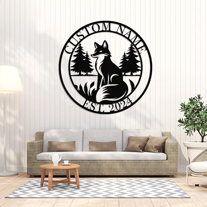 Metal Signs Customized, Personalized Fox Metal Signs, Funny Fox Wall Art Decor - Image 3