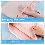 Pendancy Mesh Zipper Pouch A4 Size, Large Double Pocket Waterproof File Bag - Image 3