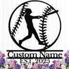 Personalized Softball Metal Sign Custom Name Sign by HengMeiZiK