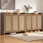 sicotas shoe storage cabinet, 30 pairs rattan shoe on a desk or shelf