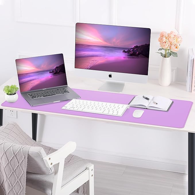 Leather Desk pad Protector, Large Desk mat - Image 7