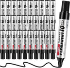 hidyuuoo 30 Pack Jumbo Size Permanent Markers Bulk Permanent Marker Set Chisel by Unknown