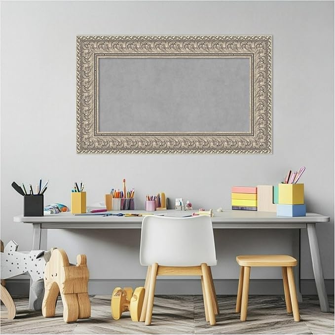 Amanti Art Silver Framed Magnetic Board 19x31 Small Vision Board - Image 5