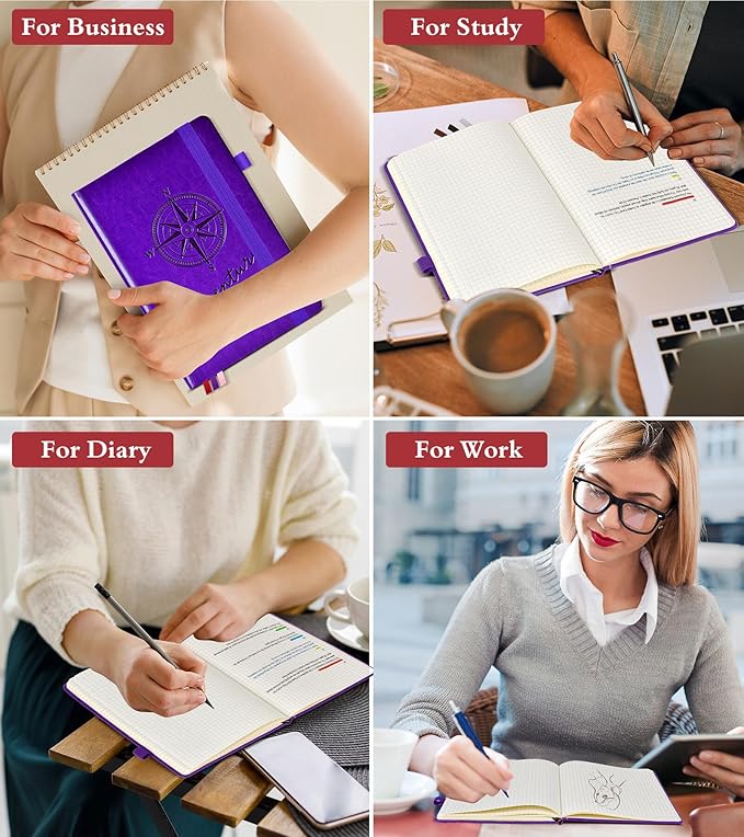 PAIBAS Graph Notebook for Women Men, 160 Pages Grid Paper, Graphing Notebooks - Image 8