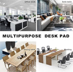 CENNBIE MAX200 78.7" x 39.4" Leather Desk Mat, Extra Large Desk Pad Blotter - Image 6