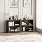 blini 2-Shelf Bookcase Wooden Bookshelves 33in Wide Floor Standing Display - Image 8